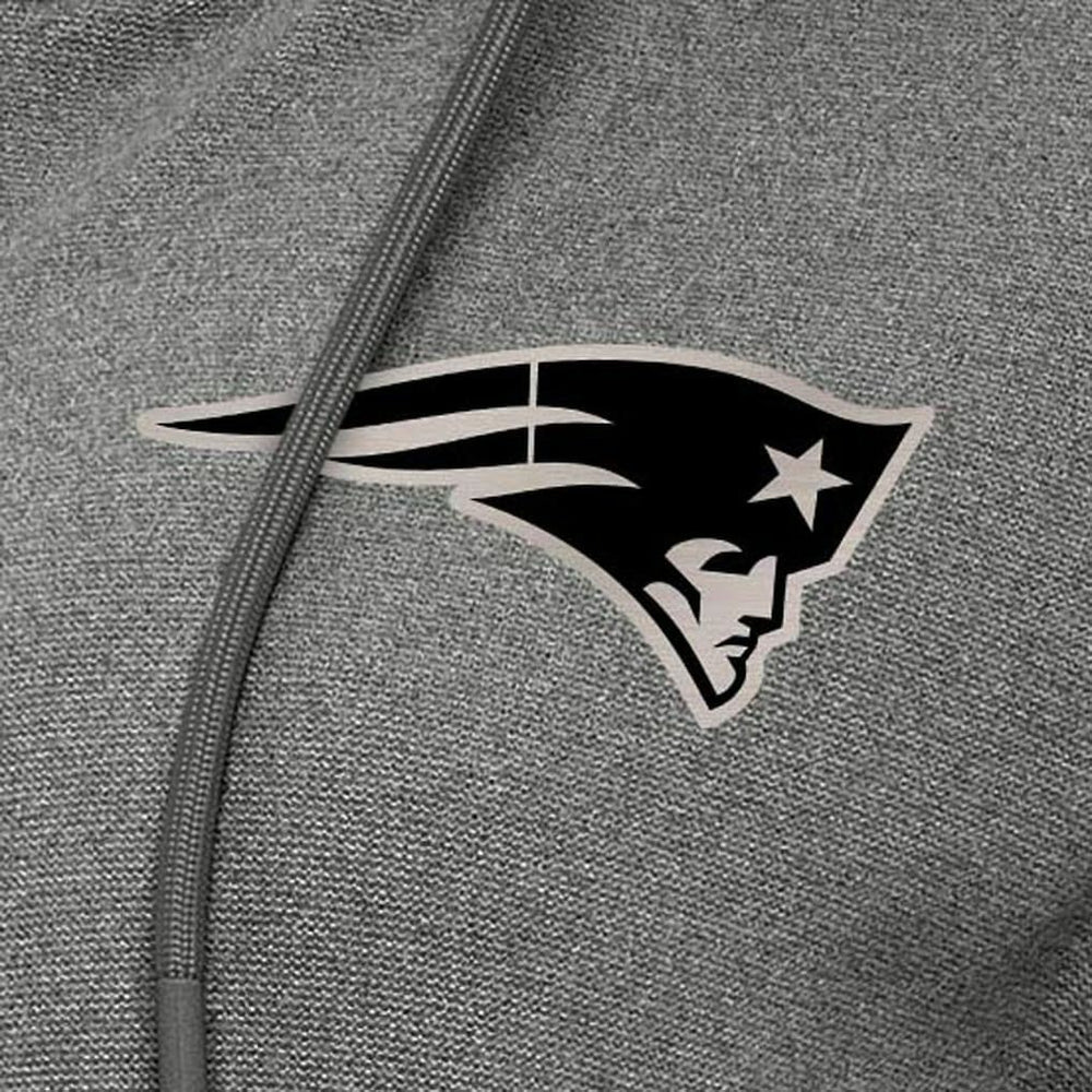 New England Patriots Antigua Women's Seeker Full-Zip Hoodie Jacket Heather Black - NFL