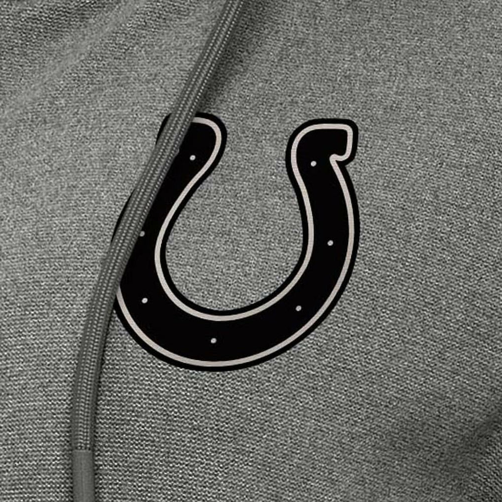 Indianapolis Colts Antigua Women's Seeker Full-Zip Hoodie Jacket Heather Black - NFL