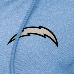 Los Angeles Chargers Antigua Women's Seeker Full-Zip Hoodie Jacket Heather Powder Blue - NFL