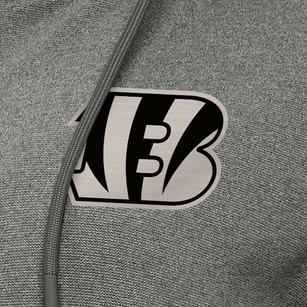 Cincinnati Bengals Antigua Women's Seeker Full-Zip Hoodie Jacket Heather Black - NFL
