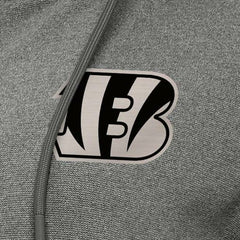 Cincinnati Bengals Antigua Women's Seeker Full-Zip Hoodie Jacket Heather Black - NFL