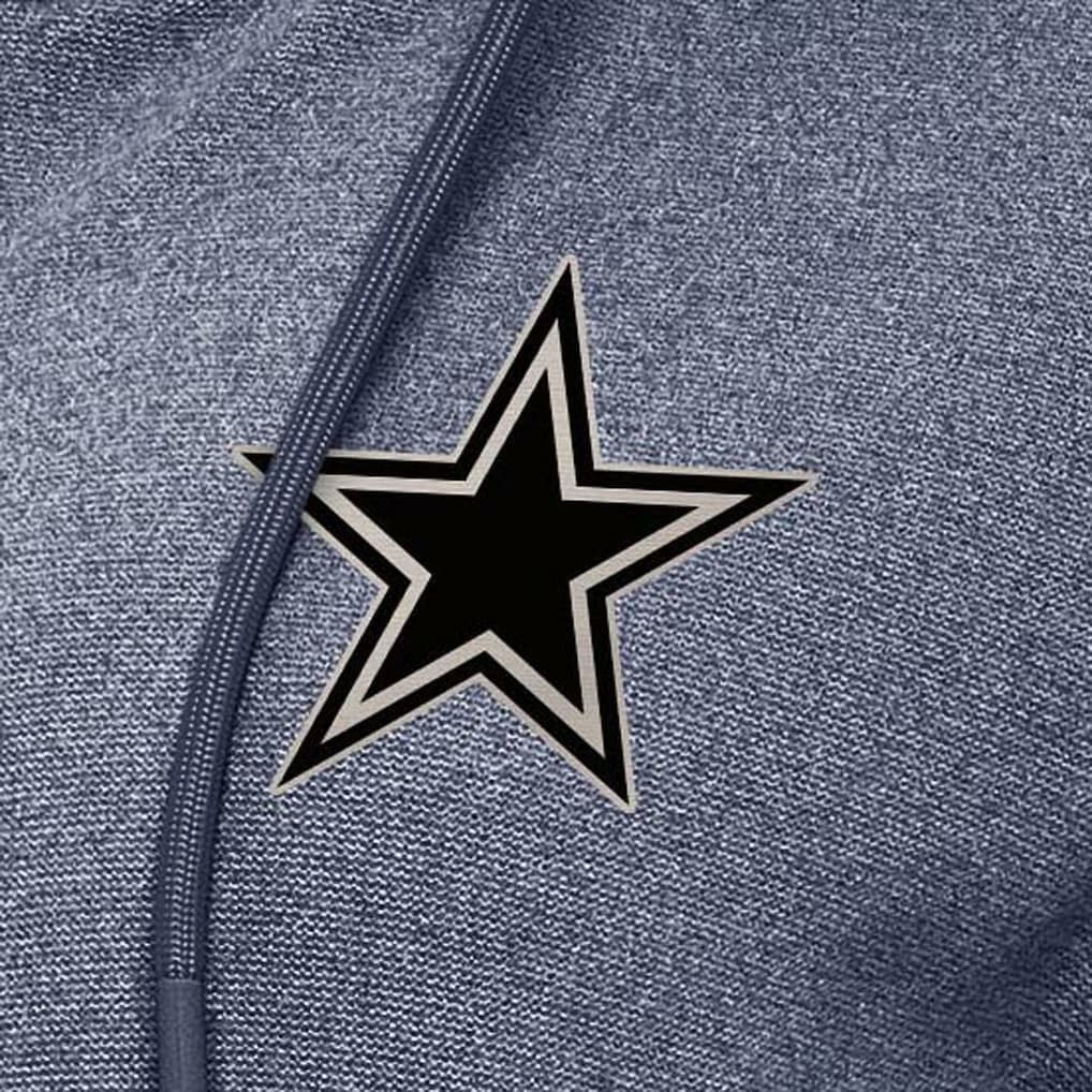 Dallas Cowboys Antigua Women's Seeker Full-Zip Hoodie Jacket Heather Navy - NFL