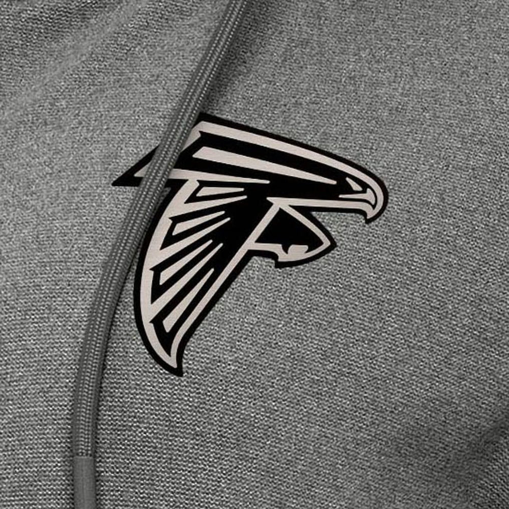 Atlanta Falcons Antigua Women's Seeker Full-Zip Hoodie Jacket Heather Black - NFL