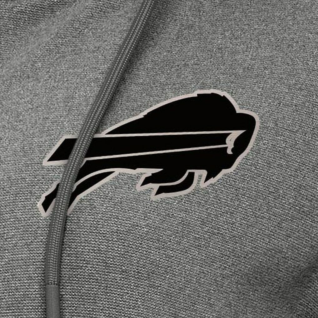 Buffalo Bills Antigua Women's Seeker Full-Zip Hoodie Jacket Heather Black - NFL