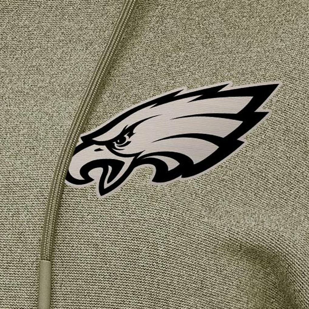 Philadelphia Eagles Antigua Women's Justice Pullover Hoodie Olive - NFL