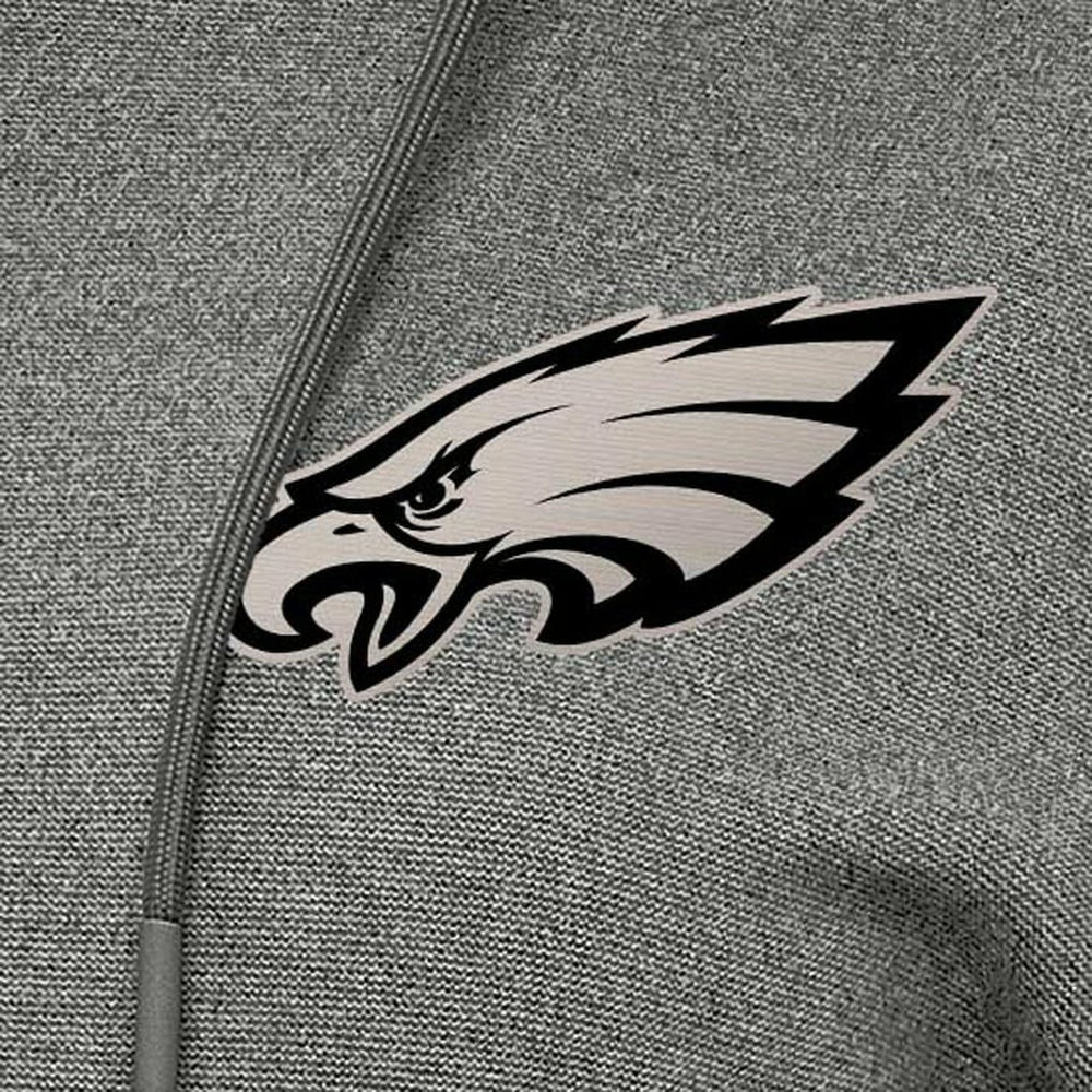 Philadelphia Eagles Antigua Women's Justice Pullover Hoodie Heather Black - NFL