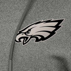 Philadelphia Eagles Antigua Women's Justice Pullover Hoodie Heather Black - NFL