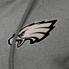 Philadelphia Eagles Antigua Women's Seeker Full-Zip Hoodie Jacket Heather Black - NFL