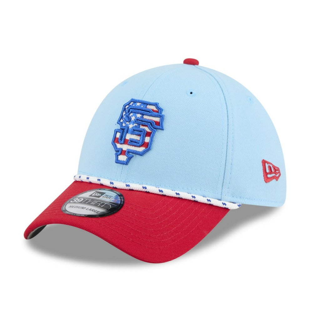 San Francisco Giants New Era 2025 Fourth of July 39THIRTY Flex Hat On Sale