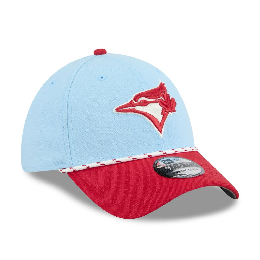 Toronto Blue Jays New Era 2025 Canada Day 39THIRTY Flex Hat On Sale
