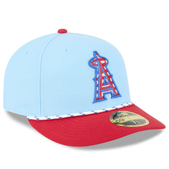 Los Angeles Angels New Era 2025 Fourth of July Low Profile 59FIFTY Fitted Hat Lifestyle