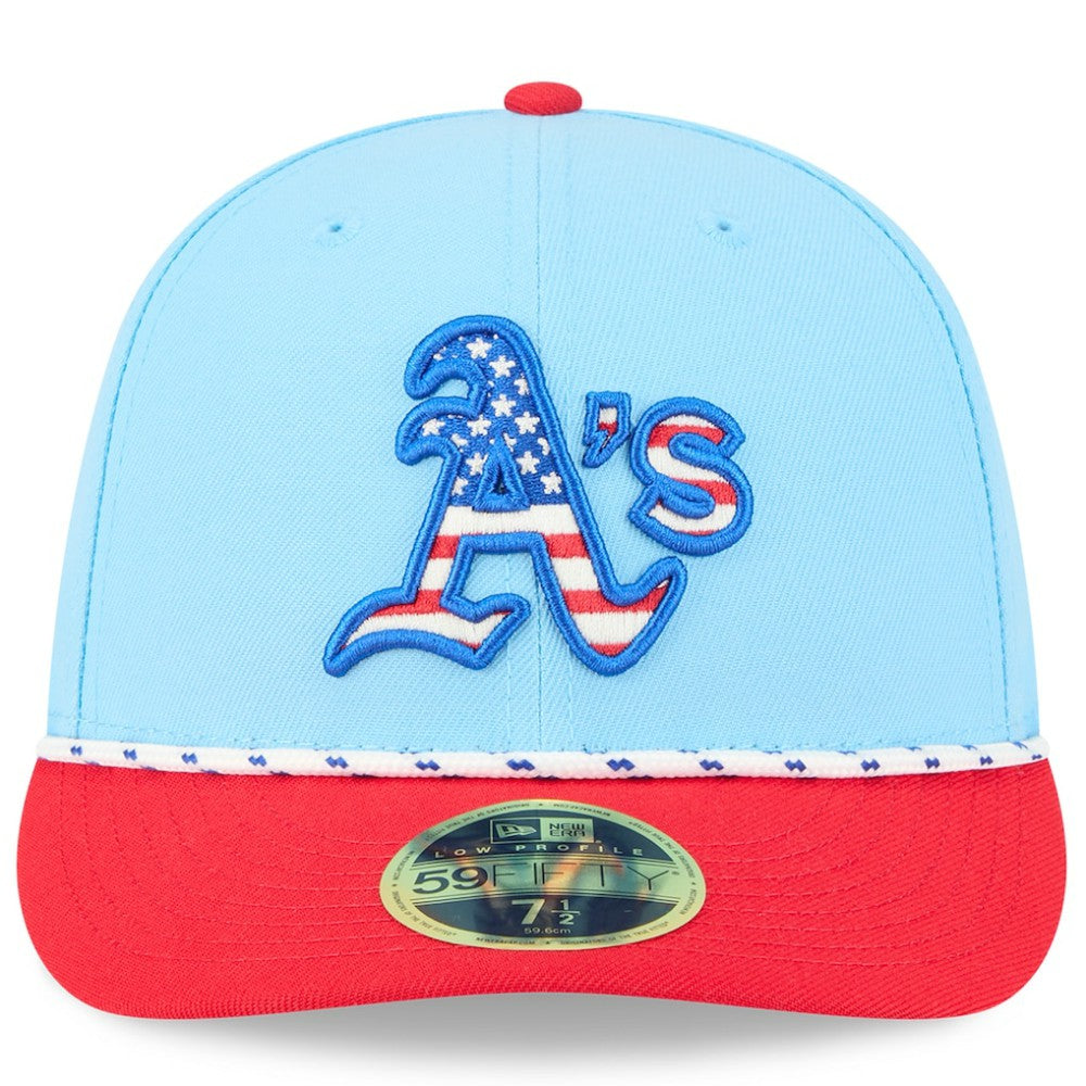Athletics New Era 2025 Fourth of July Low Profile 59FIFTY Fitted Hat Lifestyle
