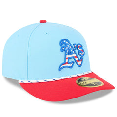 Athletics New Era 2025 Fourth of July Low Profile 59FIFTY Fitted Hat Lifestyle