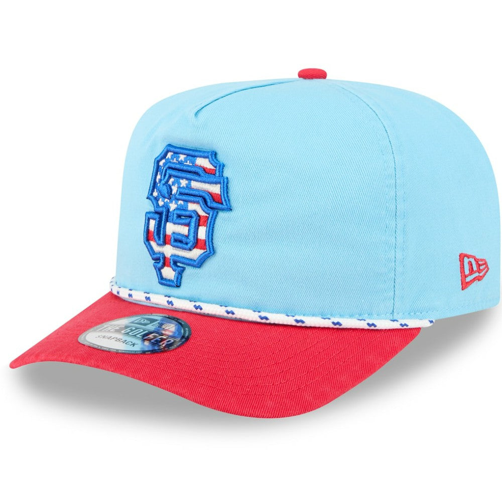 San Francisco Giants New Era 2025 Fourth of July Golfer Snapback Hat Lifestyle