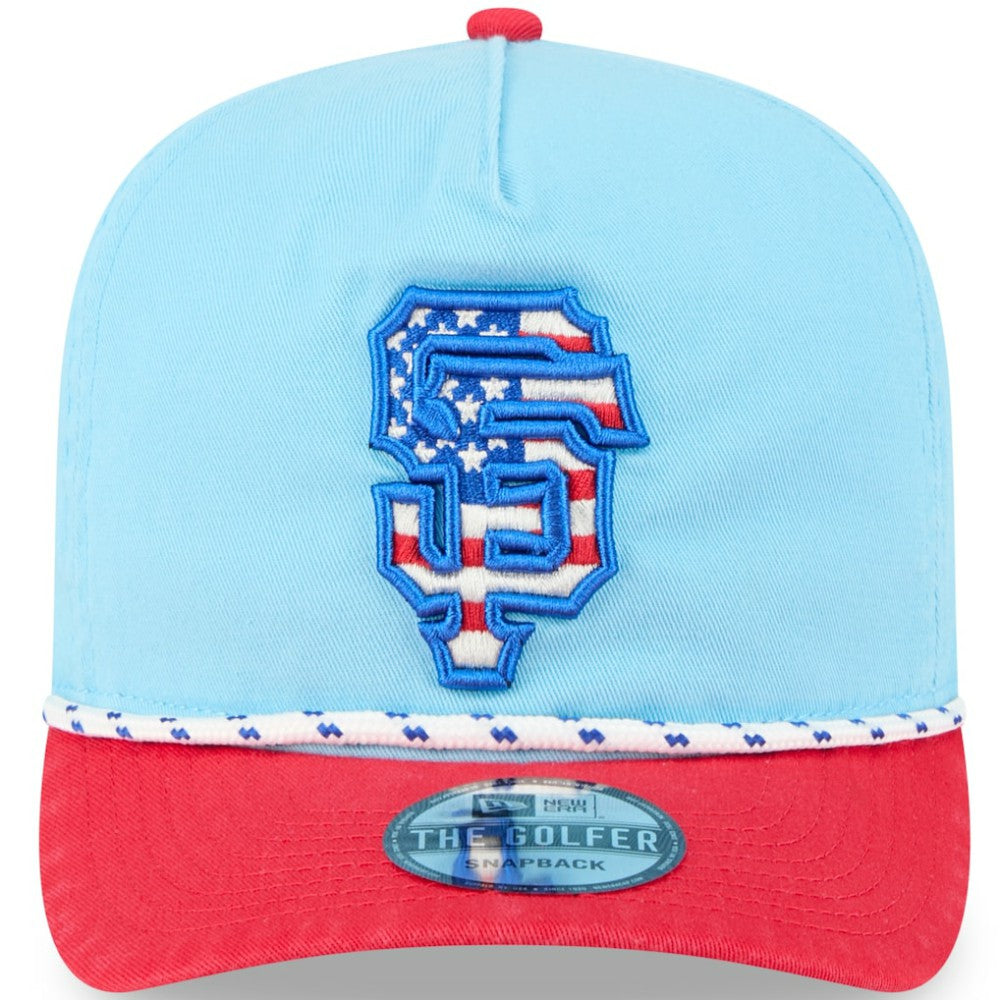 San Francisco Giants New Era 2025 Fourth of July Golfer Snapback Hat Lifestyle