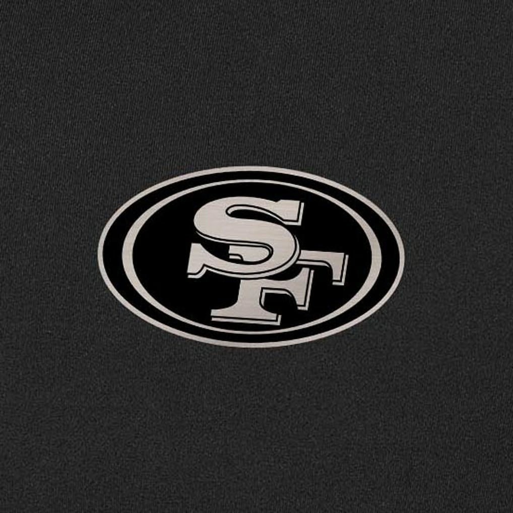 San Francisco 49ers Antigua Content Quarter-Zip Pullover Top Black - NFL