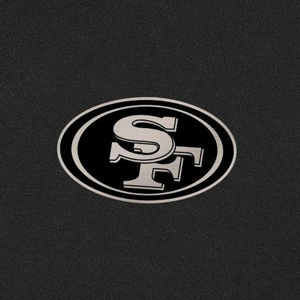 San Francisco 49ers Antigua Content Quarter-Zip Pullover Top Black - NFL
