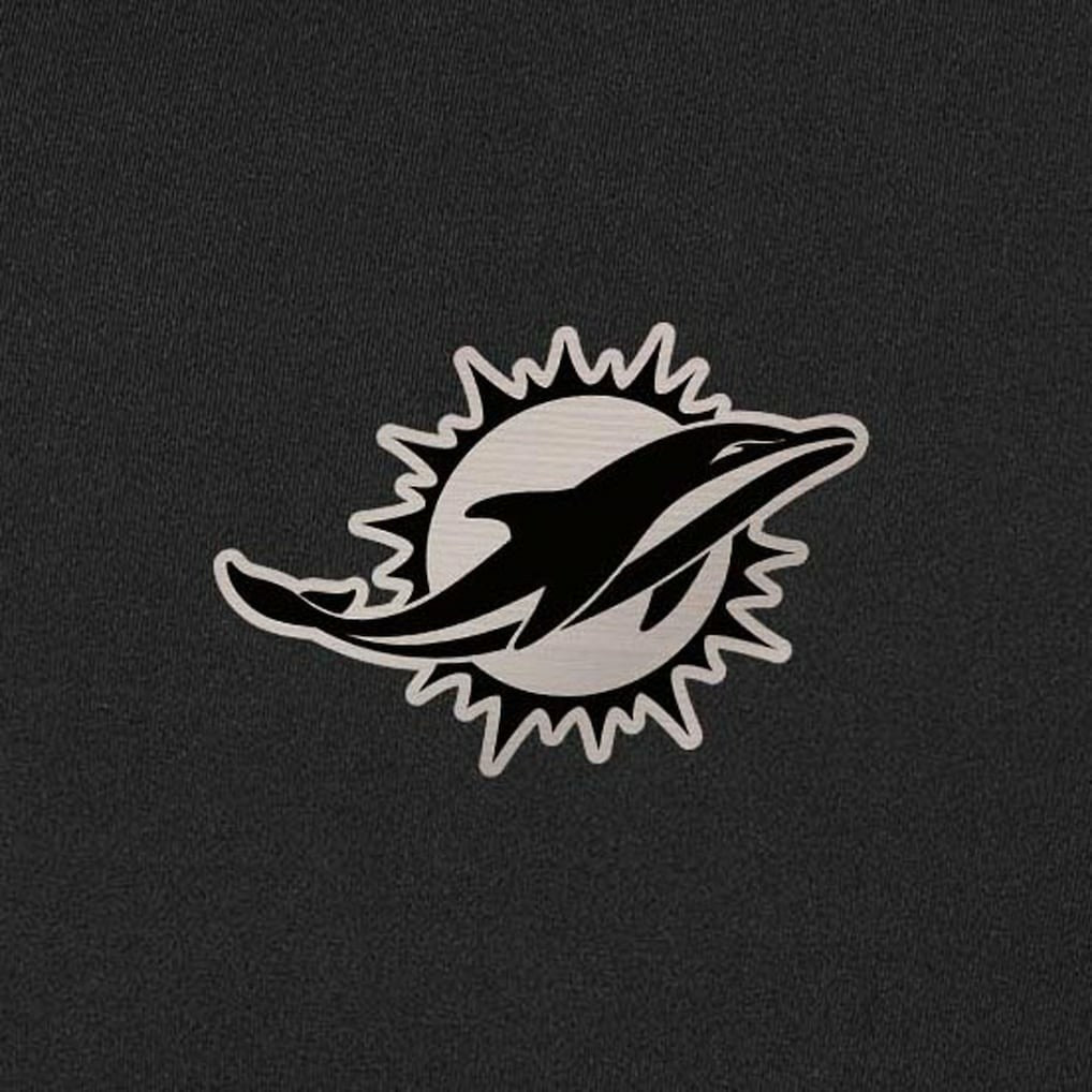 Miami Dolphins Antigua Content Quarter-Zip Pullover Top Black - NFL
