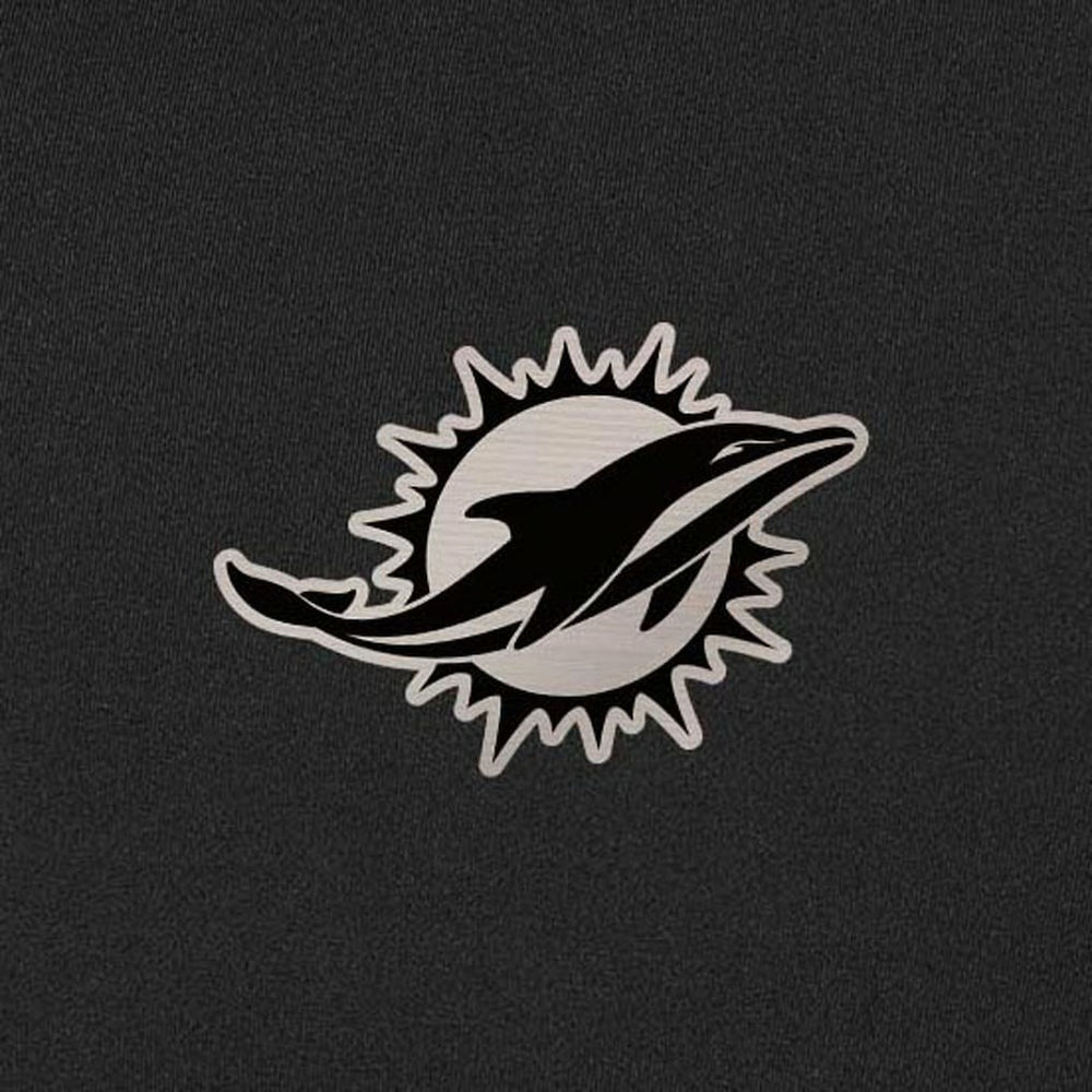 Miami Dolphins Antigua Content Quarter-Zip Pullover Top Black - NFL