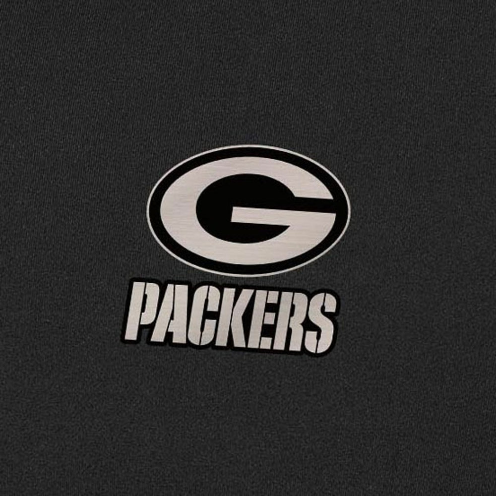 Green Bay Packers Antigua Content Quarter-Zip Pullover Top Black - NFL