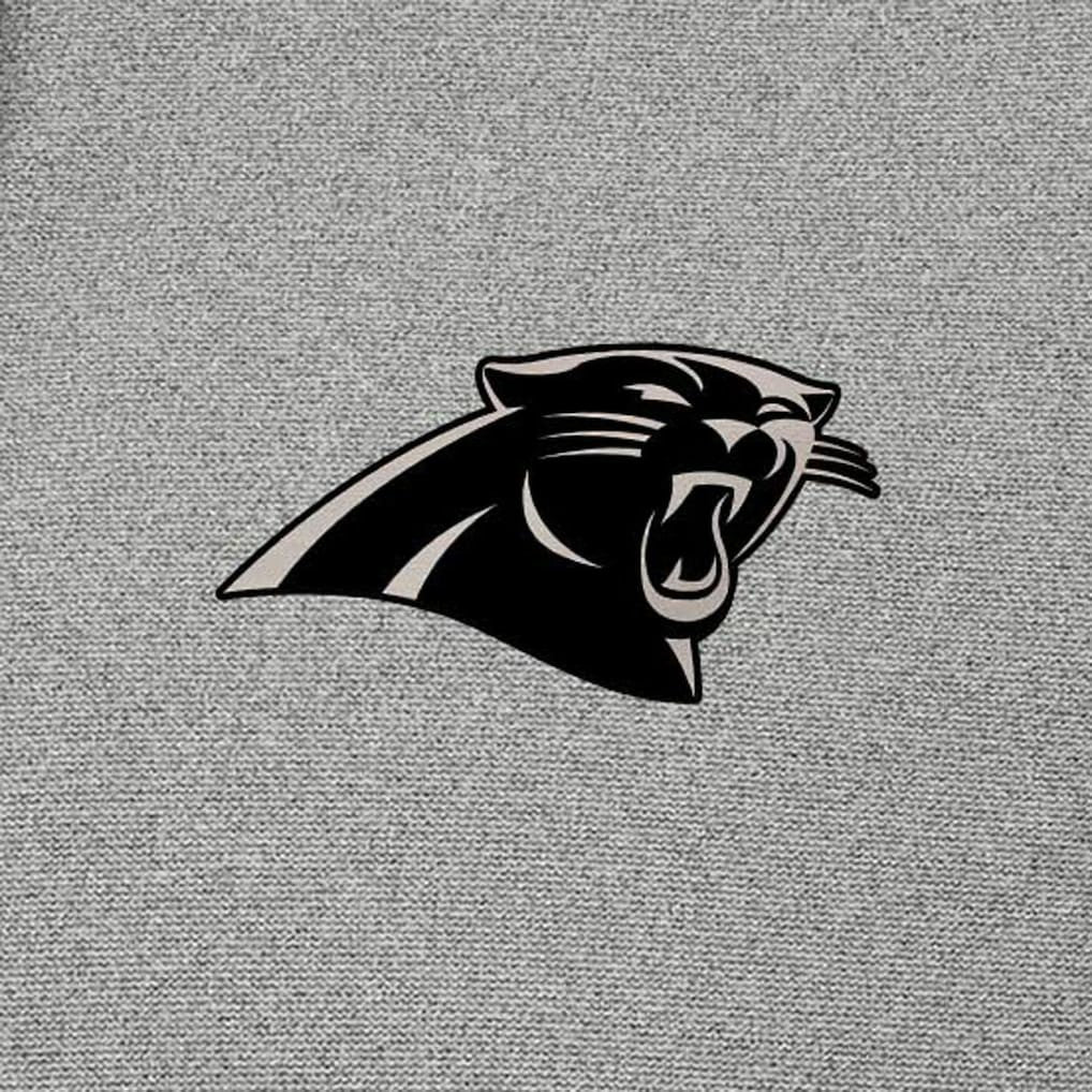 Carolina Panthers Antigua Effortless Full-Zip Hoodie Jacket Heather Gray - NFL