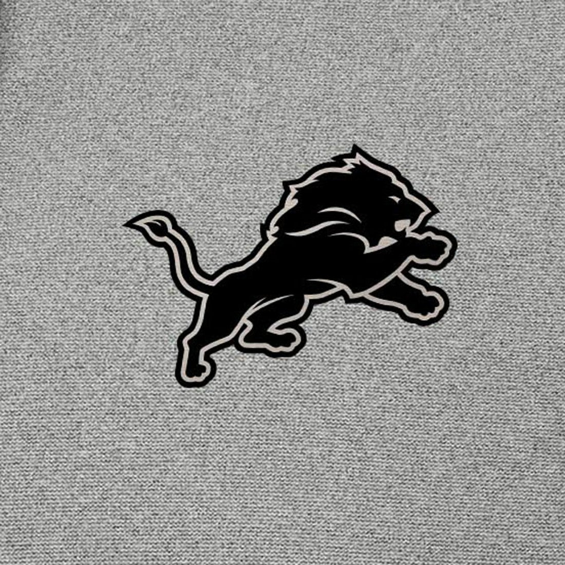 Detroit Lions Antigua Effortless Full-Zip Hoodie Jacket Heather Gray - NFL