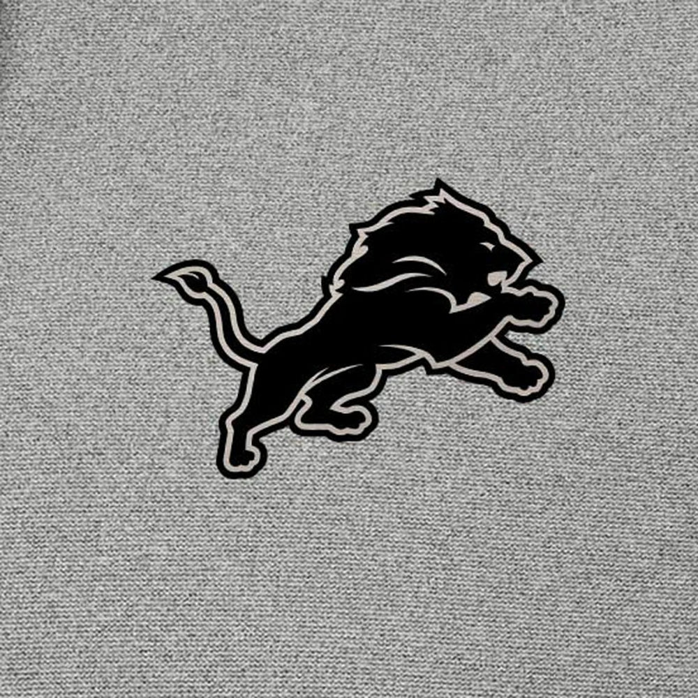 Detroit Lions Antigua Effortless Full-Zip Hoodie Jacket Heather Gray - NFL