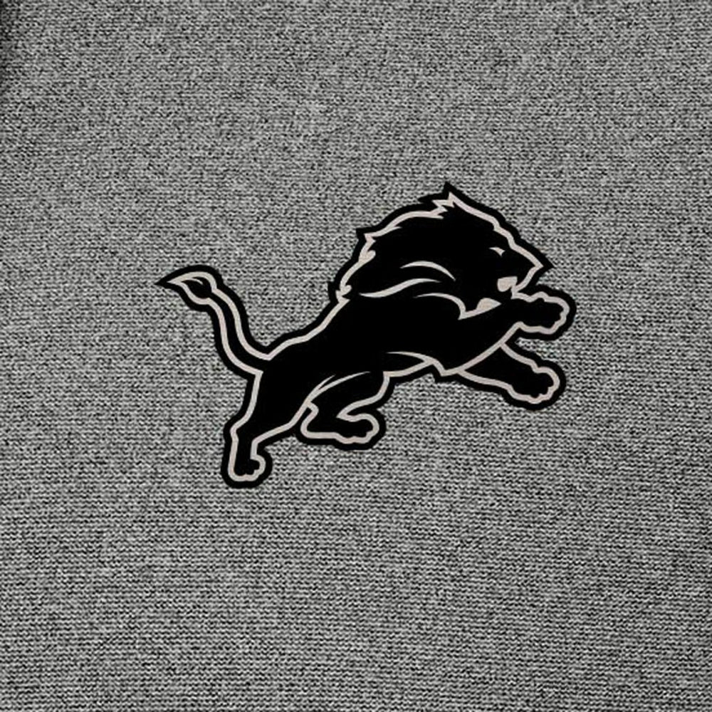 Detroit Lions Antigua Effortless Full-Zip Hoodie Jacket Heather Black - NFL