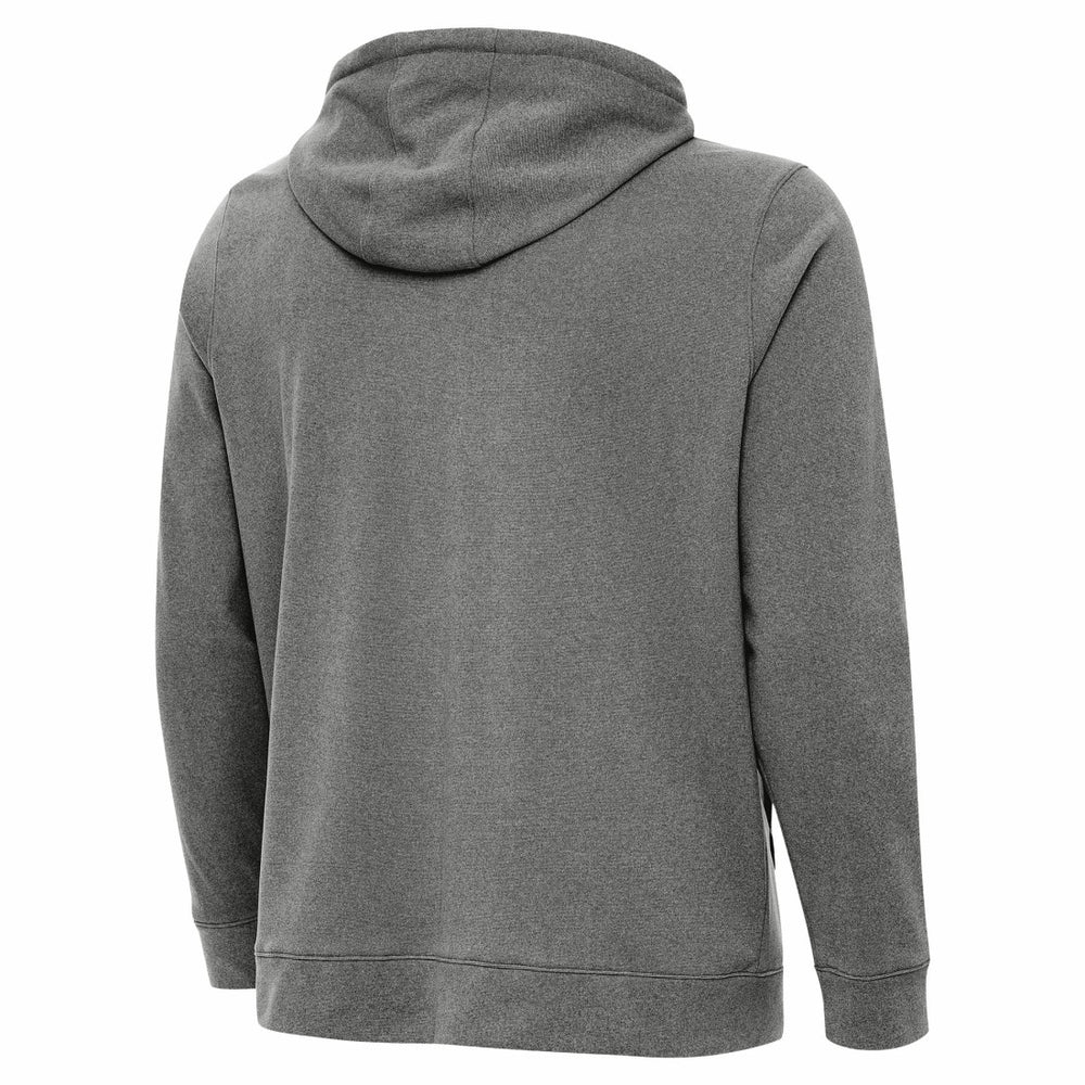 Green Bay Packers Antigua Effortless Full-Zip Hoodie Jacket Heather Black - NFL