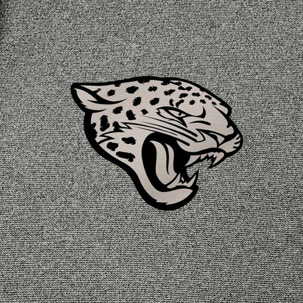 Jacksonville Jaguars Antigua Effortless Full-Zip Hoodie Jacket Heather Black - NFL
