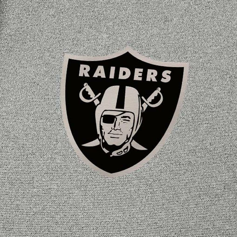 Las Vegas Raiders Antigua Effortless Full-Zip Hoodie Jacket Heather Gray - NFL