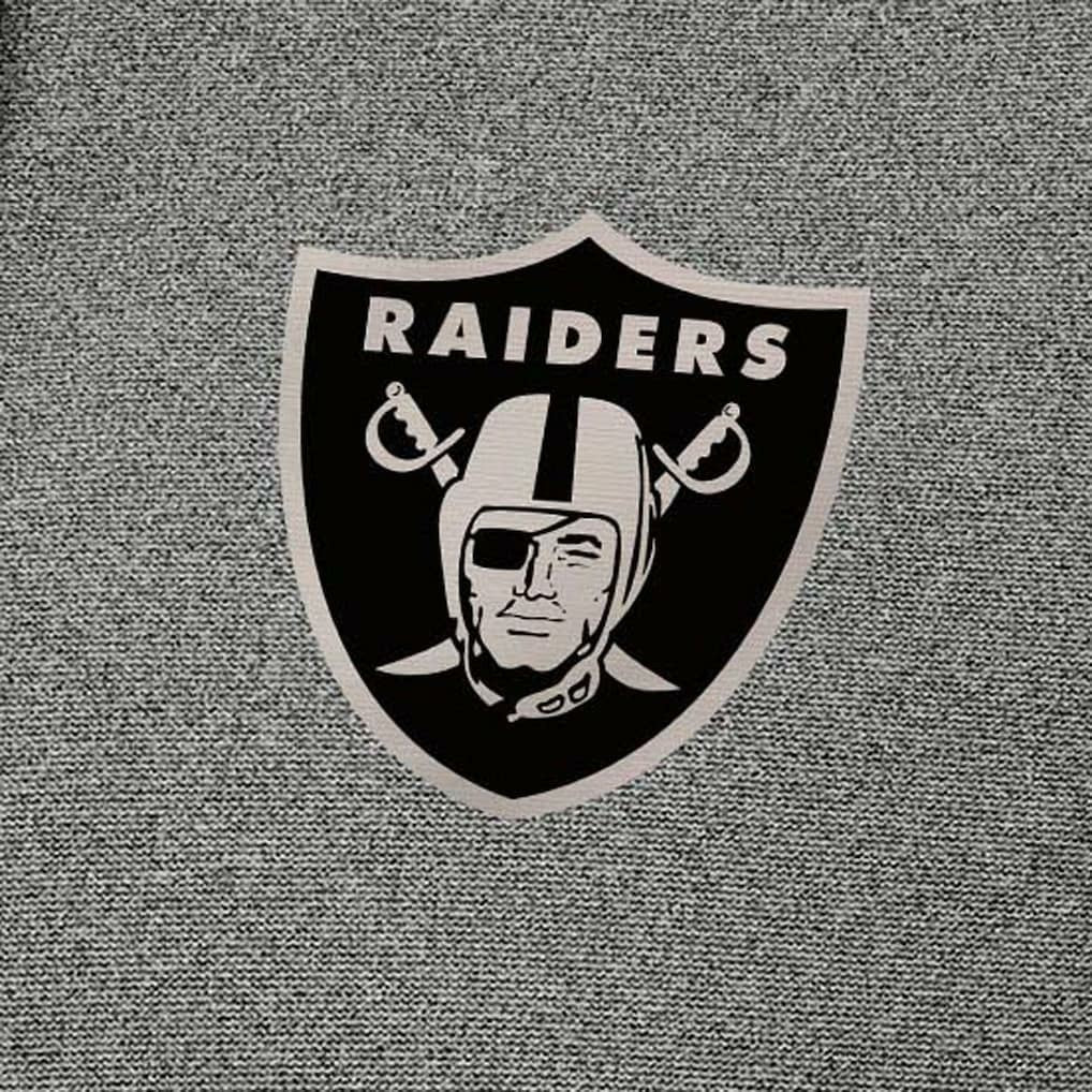 Las Vegas Raiders Antigua Effortless Full-Zip Hoodie Jacket Heather Black - NFL
