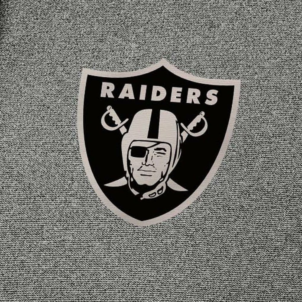 Las Vegas Raiders Antigua Effortless Full-Zip Hoodie Jacket Heather Black - NFL