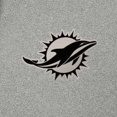 Miami Dolphins Antigua Effortless Full-Zip Hoodie Jacket Heather Gray - NFL