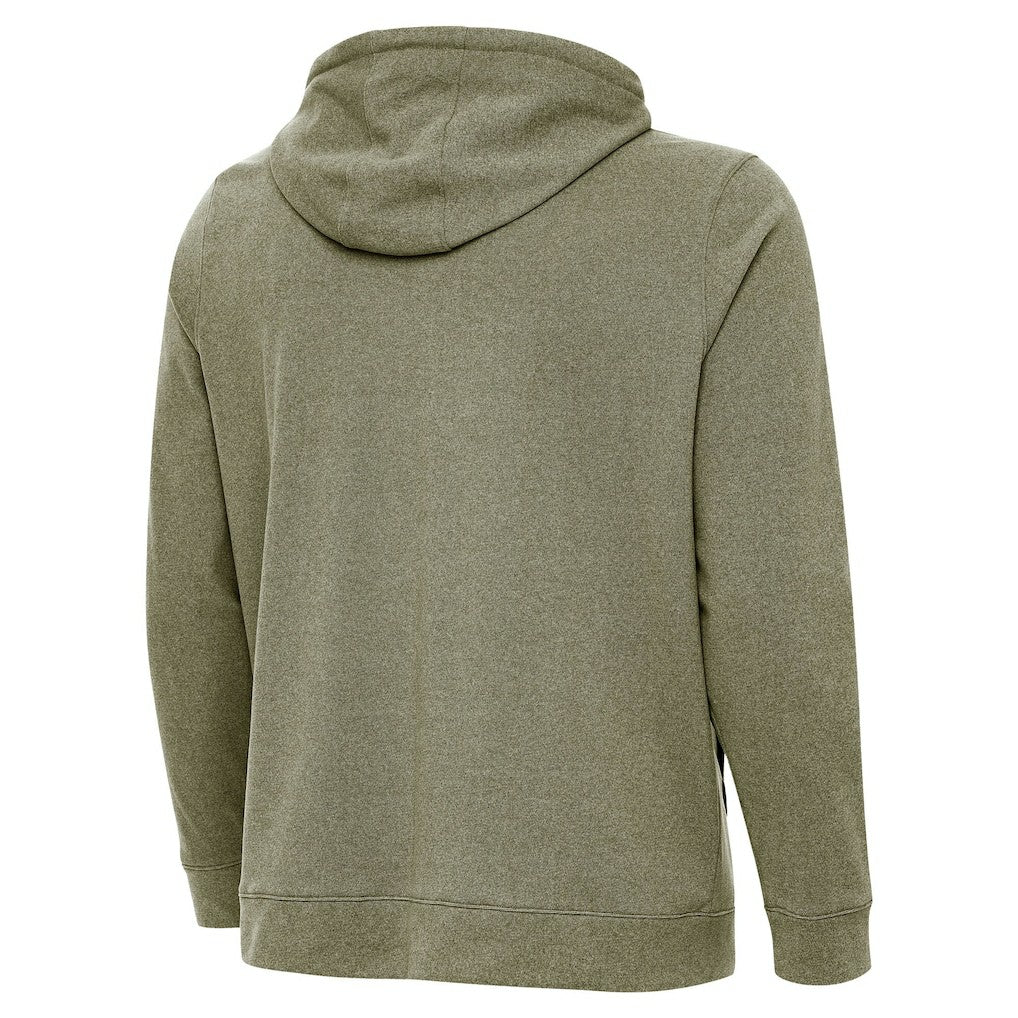 Miami Dolphins Antigua Effortless Full-Zip Hoodie Jacket Olive - NFL