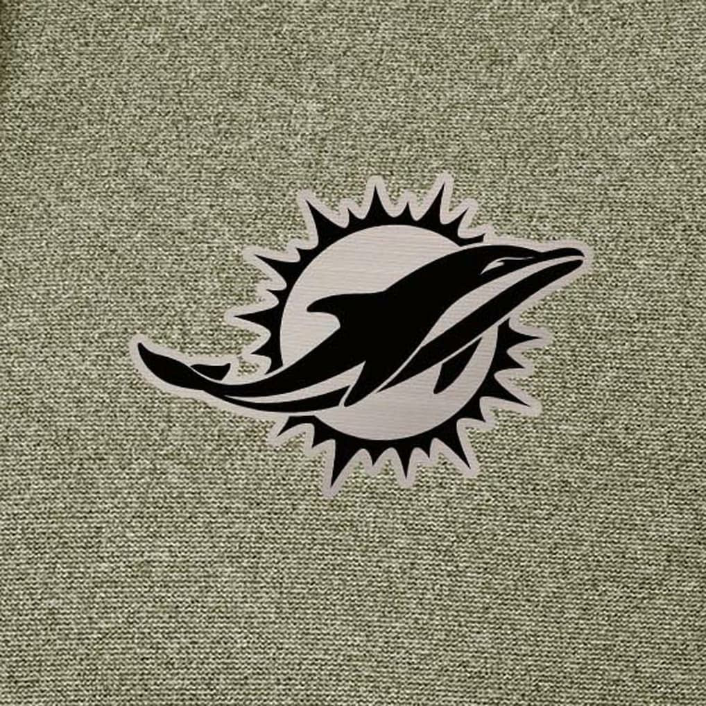 Miami Dolphins Antigua Effortless Full-Zip Hoodie Jacket Olive - NFL
