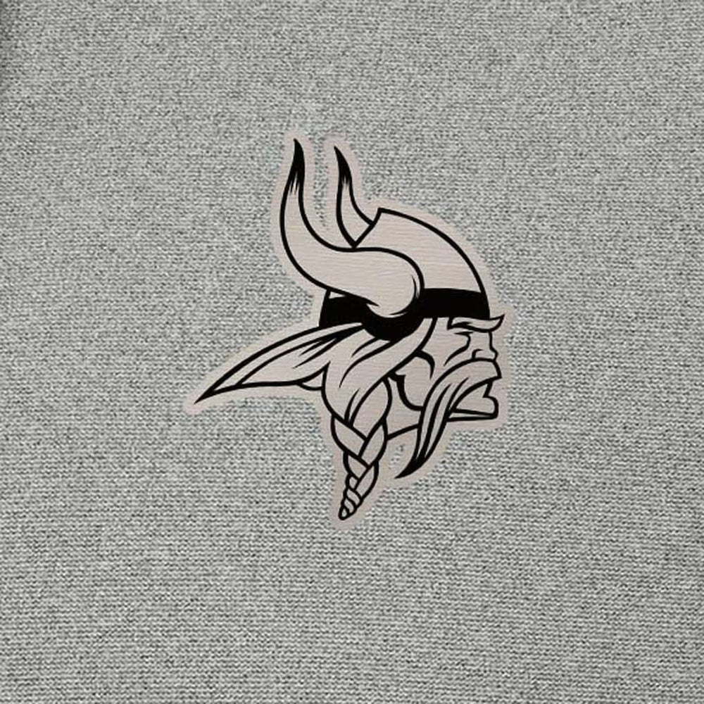 Minnesota Vikings Antigua Effortless Full-Zip Hoodie Jacket Heather Gray - NFL