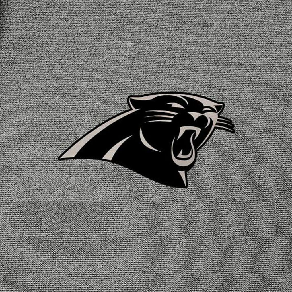 Carolina Panthers Antigua Effortless Full-Zip Hoodie Jacket Heather Black - NFL