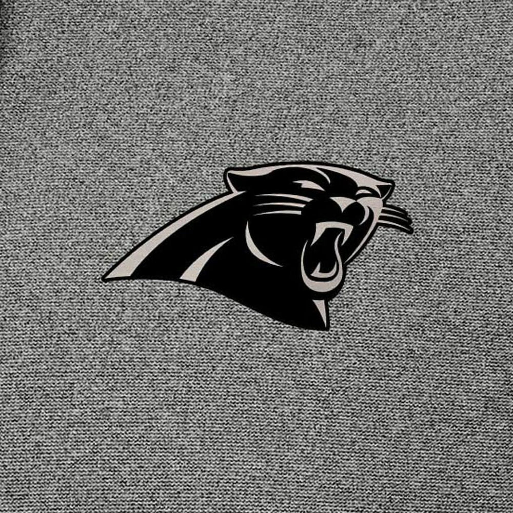 Carolina Panthers Antigua Effortless Full-Zip Hoodie Jacket Heather Black - NFL