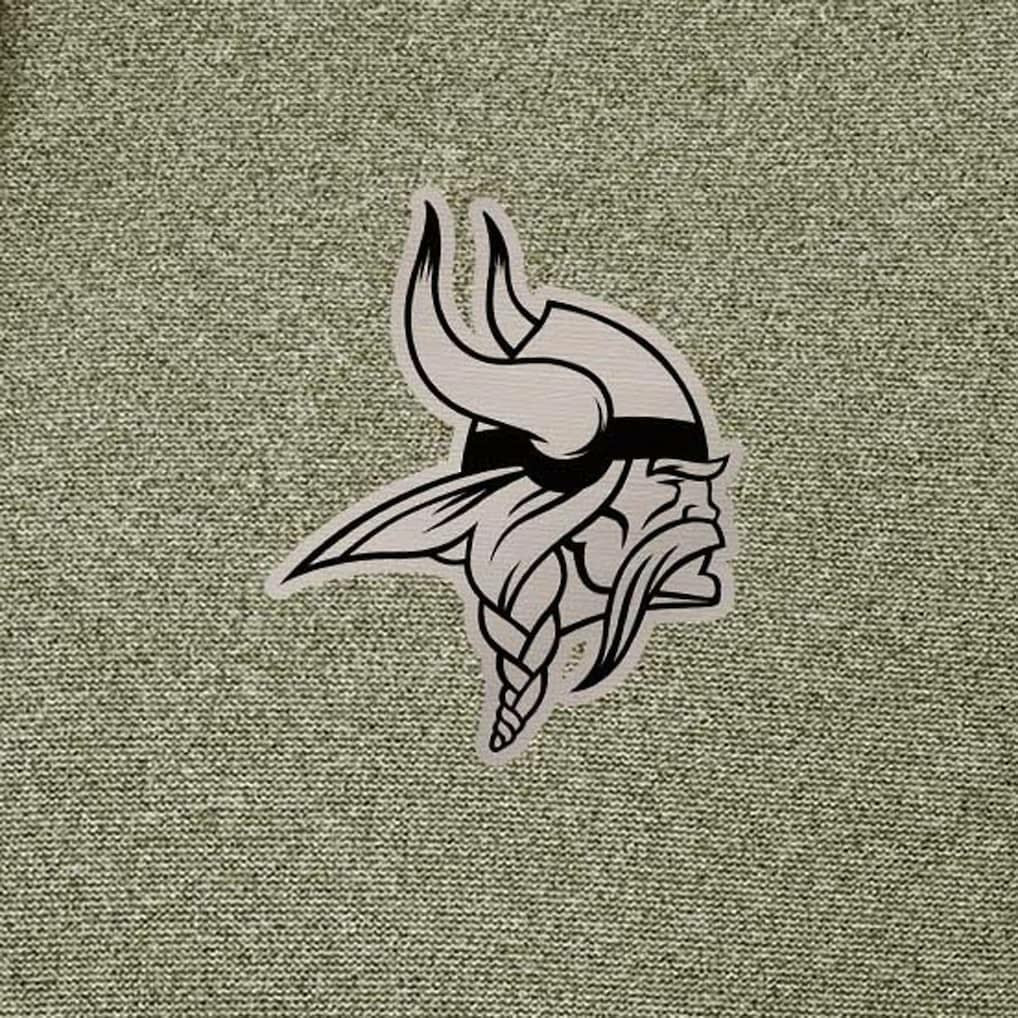 Minnesota Vikings Antigua Effortless Full-Zip Hoodie Jacket Olive - NFL