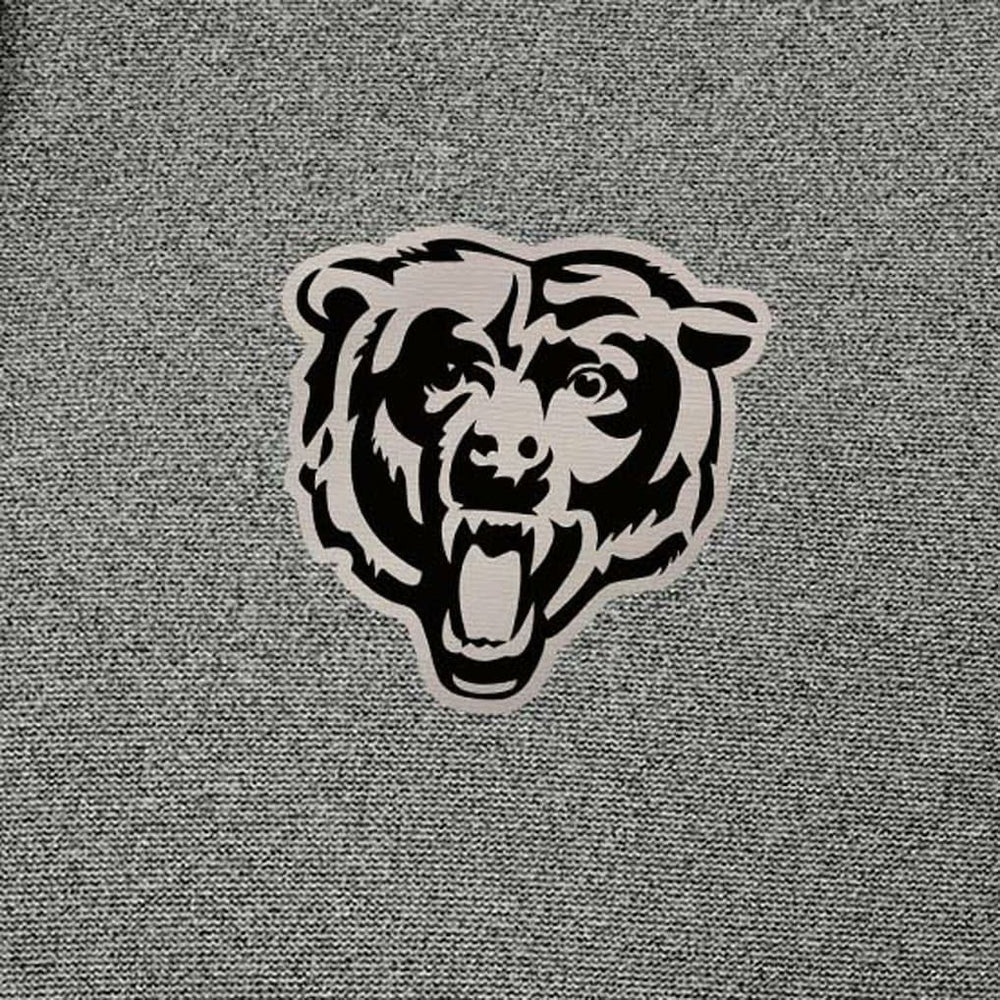 Chicago Bears Antigua Effortless Full-Zip Hoodie Jacket Heather Black - NFL