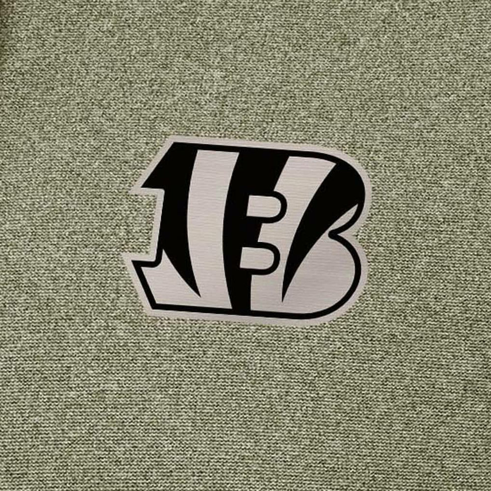 Cincinnati Bengals Antigua Effortless Full-Zip Hoodie Jacket Olive - NFL