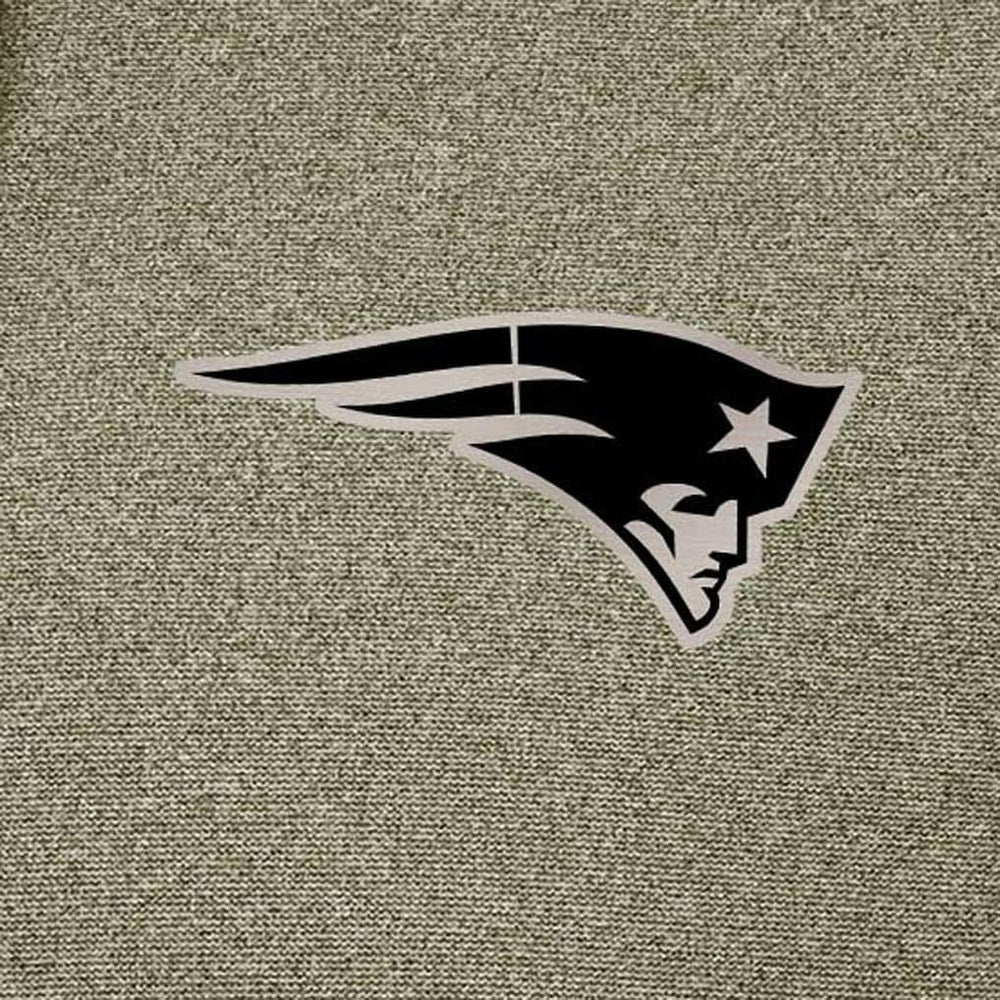 New England Patriots Antigua Effortless Full-Zip Hoodie Jacket Olive - NFL