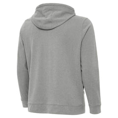 New Orleans Saints Antigua Effortless Full-Zip Hoodie Jacket Heather Gray - NFL