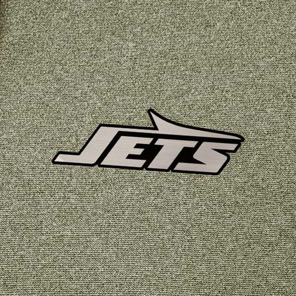 New York Jets Antigua Effortless Full-Zip Hoodie Jacket Olive - NFL