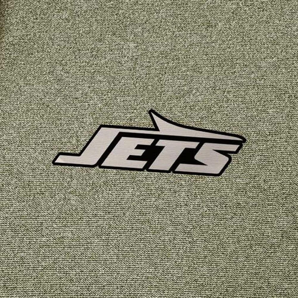 New York Jets Antigua Effortless Full-Zip Hoodie Jacket Olive - NFL