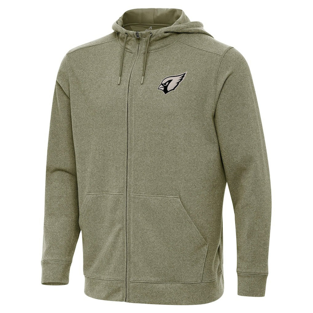 Arizona Cardinals Antigua Effortless Full-Zip Hoodie Jacket Olive - NFL