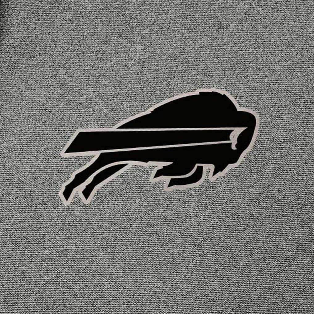 Buffalo Bills Antigua Effortless Full-Zip Hoodie Jacket Heather Black - NFL