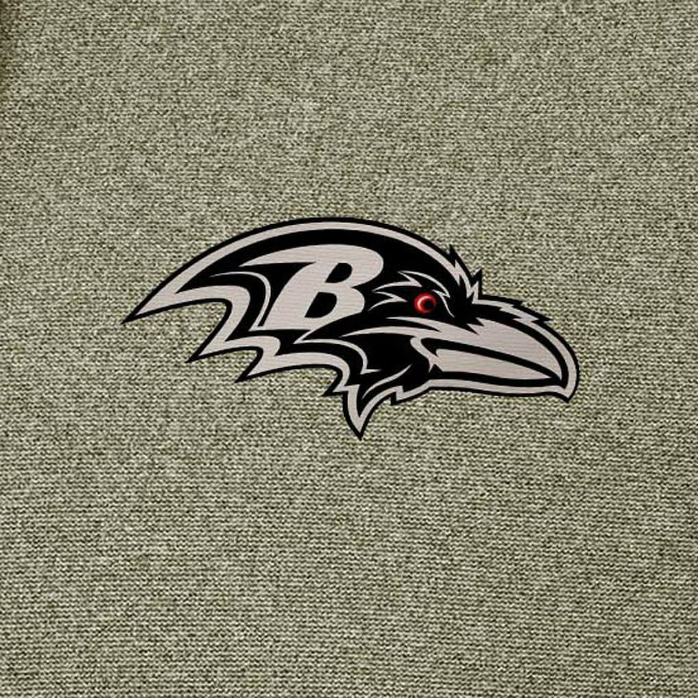 Baltimore Ravens Antigua Effortless Full-Zip Hoodie Jacket Olive - NFL