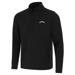 Los Angeles Chargers Antigua Insider Quarter-Zip Jacket Black - NFL